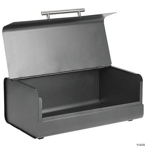 mDesign Metal Kitchen Countertop Bread Box, Home Storage 